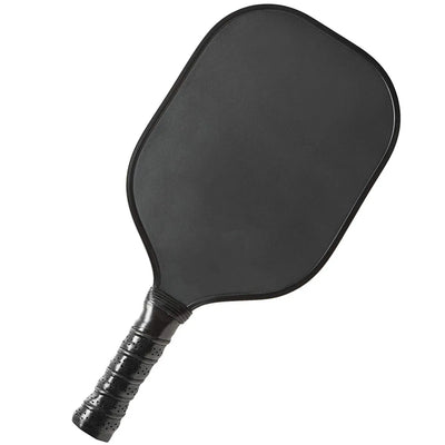 Shadow Blade black pickleball paddle with sleek matte finish and textured grip handle