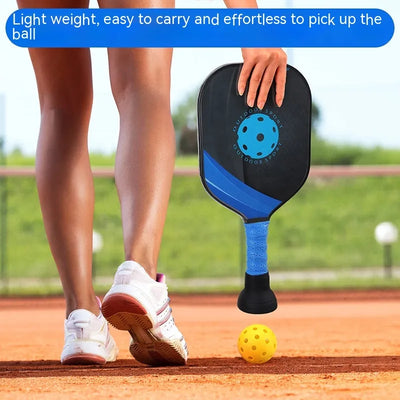 Ball-retrieving attachment for effortless ball pickup during matches with a lightweight design.